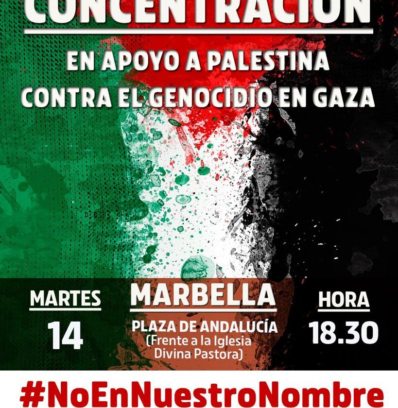 Concentración en apoyo a Palestina